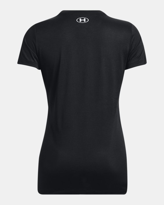 Women's UA Tech™ Graphic Short Sleeve in Black image number 5